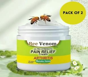 Bee Venom Joint and Bone Therapy Cream (Pack of 2) Limited Time Offer: Buy 1 Get 1 Free!